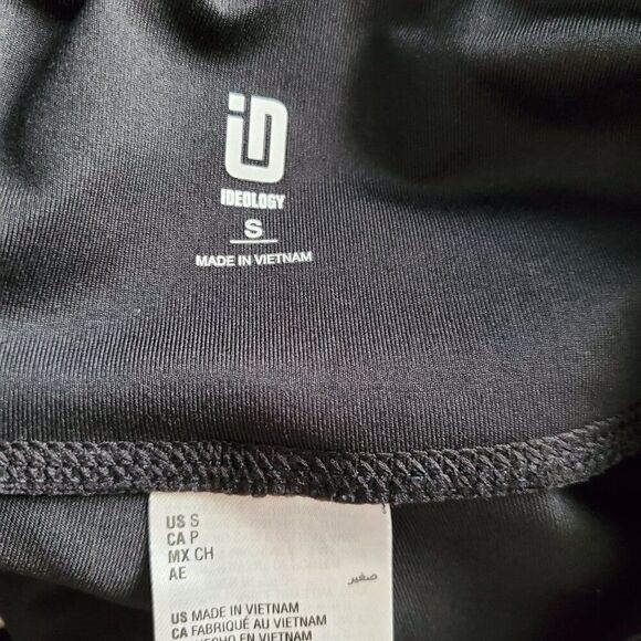 Black Ideology Compression tights with punched holes detail – Small - Picture 6 of 6